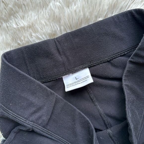 Black Flared Leggings Lounge Pants Size Large - Picture 4 of 4